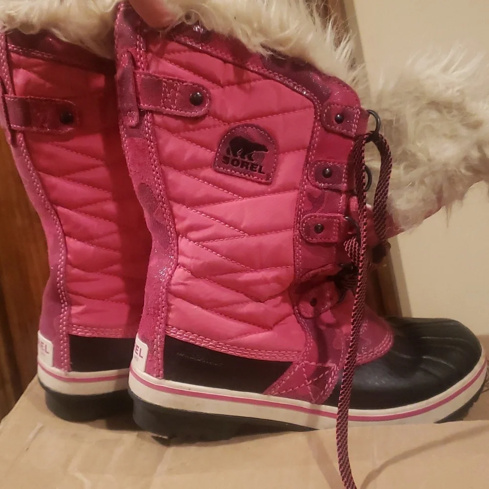 Sorel TOFINO II KIDS girls fur winter snow waterproof 4
